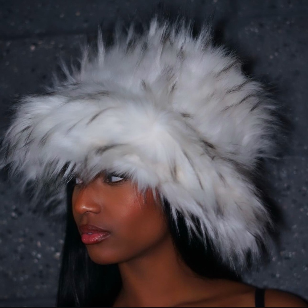 Trendy White and Black hat